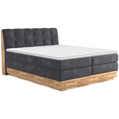 Möbelix , Anthrazit , Textil , Eiche , massiv , H4 , 7-Zonen , 180x200 cm , FSC , Bettkasten, Matratze, gepolstertes Kopfteil, Topper durchgehend , Schlafzimmer, Betten, Boxspringbetten Möbelix , Anthrazit , Textil , Eiche , massiv , H4 , 7-Zonen , 180x200 cm , FSC , Bettkasten, Matratze, gepolstertes Kopfteil, Topper durchgehend , Schlafzimmer, Betten, Boxspringbetten