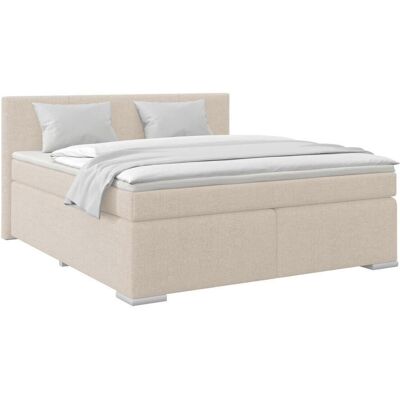 Möbelix , Beige , Holz, Textil , H3 , 180x200 cm , Matratze, gepolstertes Kopfteil, Federkernmatratze , Möbelix , Beige , Holz, Textil , H3 , 180x200 cm , Matratze, gepolstertes Kopfteil, Federkernmatratze ,
