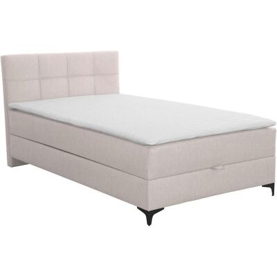 Möbelix , Beige , Textil , 120x200 cm , gepolstertes Kopfteil , Möbelix , Beige , Textil , 120x200 cm , gepolstertes Kopfteil ,