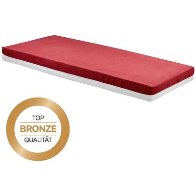 Primatex , Rot, Weiß , Textil , H2 , rechteckig , 90x200 cm , Bezug abnehmbar/waschbar, für Hausstauballergiker geeignet, optimale Belüftung, atmungsaktiv, schadstoffgeprüft, Matratzenklasse Bronze , Primatex , Rot, Weiß , Textil , H2 , rechteckig , 90x200 cm , Bezug abnehmbar/waschbar, für Hausstauballergiker geeignet, optimale Belüftung, atmungsaktiv, schadstoffgeprüft, Matratzenklasse Bronze ,