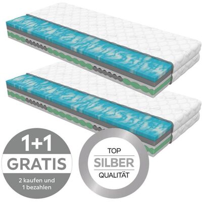 Primatex Deluxe , Weiß , Textil , H2 , Füllung: Polyester, Hohlfaser , 90x200 cm , Oeko-Tex® Standard 100 , Bezug abnehmbar/waschbar, für verstellbare Lattenroste geeignet, Tragegriffe, aktive Schulterzone, antibakteriell, Bezug rundum abnehmbar, Matratze Primatex Deluxe , Weiß , Textil , H2 , Füllung: Polyester, Hohlfaser , 90x200 cm , Oeko-Tex® Standard 100 , Bezug abnehmbar/waschbar, für verstellbare Lattenroste geeignet, Tragegriffe, aktive Schulterzone, antibakteriell, Bezug rundum abnehmbar, Matratze