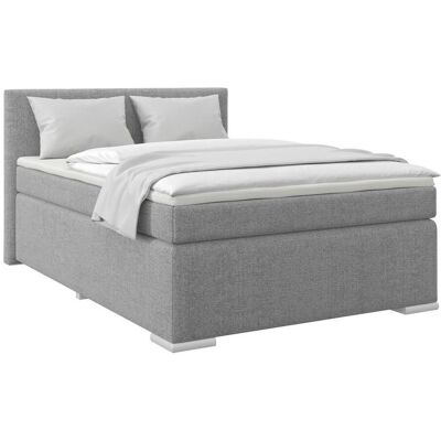 Möbelix , Grau , Metall, Textil , H3 , 140x200 cm , Matratze, gepolstertes Kopfteil , Schlafzimmer, Betten, Holzbetten, Holzbetten Möbelix , Grau , Metall, Textil , H3 , 140x200 cm , Matratze, gepolstertes Kopfteil , Schlafzimmer, Betten, Holzbetten, Holzbetten