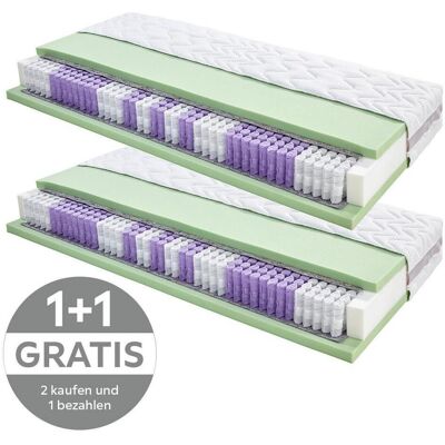 Livetastic , Weiß , Textil , H3 , Füllung: Polyester, Vlies , rechteckig , 90x200 cm , Oeko-Tex® Standard 100 , Bezug abnehmbar/waschbar, Ober- und Unterseite versteppt, für Hausstauballergiker geeignet, wendbar, optimale Belüftung, für verstellbare Latte Livetastic , Weiß , Textil , H3 , Füllung: Polyester, Vlies , rechteckig , 90x200 cm , Oeko-Tex® Standard 100 , Bezug abnehmbar/waschbar, Ober- und Unterseite versteppt, für Hausstauballergiker geeignet, wendbar, optimale Belüftung, für verstellbare Latte