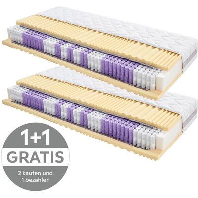 Livetastic , Weiß , Textil , H3 , Füllung: Polyester, Vlies , rechteckig , 90x200 cm , Oeko-Tex® Standard 100 , Bezug abnehmbar/waschbar, Ober- und Unterseite versteppt, für Hausstauballergiker geeignet, wendbar, optimale Belüftung, für verstellbare Latte Livetastic , Weiß , Textil , H3 , Füllung: Polyester, Vlies , rechteckig , 90x200 cm , Oeko-Tex® Standard 100 , Bezug abnehmbar/waschbar, Ober- und Unterseite versteppt, für Hausstauballergiker geeignet, wendbar, optimale Belüftung, für verstellbare Latte