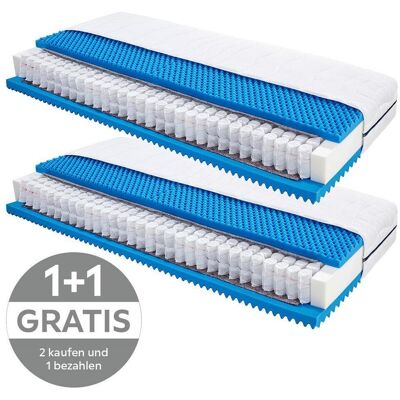 Livetastic , Weiß , Textil , H2 , Füllung: Polyester, Vlies , rechteckig , 90x200 cm , Oeko-Tex® Standard 100 , Bezug abnehmbar/waschbar, Ober- und Unterseite versteppt, für Hausstauballergiker geeignet, wendbar, optimale Belüftung, für verstellbare Latte Livetastic , Weiß , Textil , H2 , Füllung: Polyester, Vlies , rechteckig , 90x200 cm , Oeko-Tex® Standard 100 , Bezug abnehmbar/waschbar, Ober- und Unterseite versteppt, für Hausstauballergiker geeignet, wendbar, optimale Belüftung, für verstellbare Latte