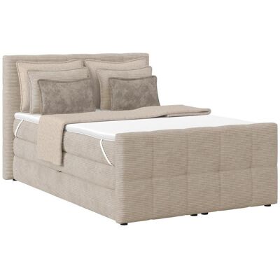 Möbelix , Beige , Holz, Textil, Holzwerkstoff , Kiefer,Kiefer , Uni , H2 , 7-Zonen , 140x200 cm , Reach, Made in EU, FSC MIX , Bettkasten, gepolstertes Kopfteil, Federkernmatratze, Stoffauswahl, Topper durchgehend, in verschiedenen Größen erhältlich, Matr Möbelix , Beige , Holz, Textil, Holzwerkstoff , Kiefer,Kiefer , Uni , H2 , 7-Zonen , 140x200 cm , Reach, Made in EU, FSC MIX , Bettkasten, gepolstertes Kopfteil, Federkernmatratze, Stoffauswahl, Topper durchgehend, in verschiedenen Größen erhältlich, Matr