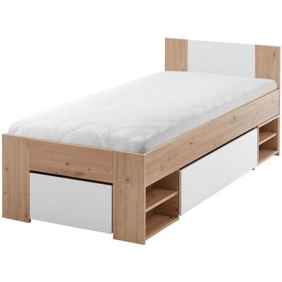 Möbelix , Weiß, Eiche Artisan , Holzwerkstoff , 90x200 cm , für Rollrost geeignet, in verschiedenen Größen erhältlich , Möbelix , Weiß, Eiche Artisan , Holzwerkstoff , 90x200 cm , für Rollrost geeignet, in verschiedenen Größen erhältlich ,
