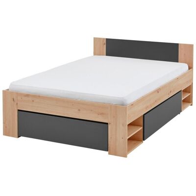 Möbelix , Anthrazit, Eiche Artisan , Holzwerkstoff , 120x200 cm , Bettkasten, für Rollrost geeignet, in verschiedenen Größen erhältlich , Möbelix , Anthrazit, Eiche Artisan , Holzwerkstoff , 120x200 cm , Bettkasten, für Rollrost geeignet, in verschiedenen Größen erhältlich ,