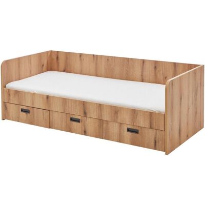 Möbelix , Braun , Holz , Kiefer , 90-180x200 cm , mit Schubkästen , Möbelix , Braun , Holz , Kiefer , 90-180x200 cm , mit Schubkästen ,