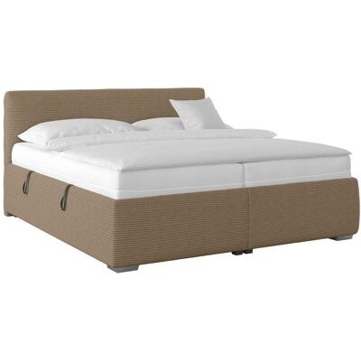 Möbelix , Hellbraun , Holzwerkstoff , H3 + H4 , 3-Zonen , 160x200 cm , Bezug abnehmbar/waschbar, Ober- und Unterseite versteppt, Wendematratze, Bezug rundum abnehmbar,Bettkasten, Lattenrost, Matratze, gepolstertes Kopfteil, Wendematratze mit unterschiedli Möbelix , Hellbraun , Holzwerkstoff , H3 + H4 , 3-Zonen , 160x200 cm , Bezug abnehmbar/waschbar, Ober- und Unterseite versteppt, Wendematratze, Bezug rundum abnehmbar,Bettkasten, Lattenrost, Matratze, gepolstertes Kopfteil, Wendematratze mit unterschiedli