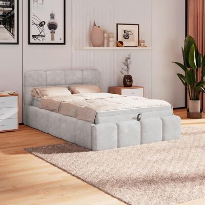 Möbelix , Hellgrau , Metall , geometrisch , H3 , 1-Zonen , 140x200 cm , Federleisten mit Duokappen , Möbelix , Hellgrau , Metall , geometrisch , H3 , 1-Zonen , 140x200 cm , Federleisten mit Duokappen ,