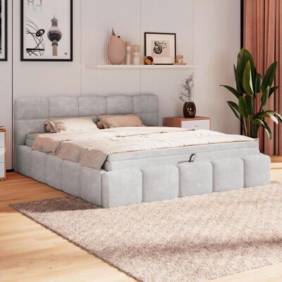 Möbelix , Hellgrau , Metall , geometrisch , H3 , 1-Zonen , 160x200 cm , Federleisten mit Duokappen , Möbelix , Hellgrau , Metall , geometrisch , H3 , 1-Zonen , 160x200 cm , Federleisten mit Duokappen ,