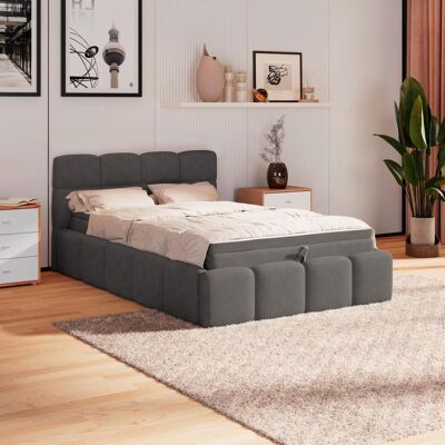 Möbelix , Anthrazit , Metall , geometrisch , H3 , 1-Zonen , 140x200 cm , Federleisten mit Duokappen , Möbelix , Anthrazit , Metall , geometrisch , H3 , 1-Zonen , 140x200 cm , Federleisten mit Duokappen ,