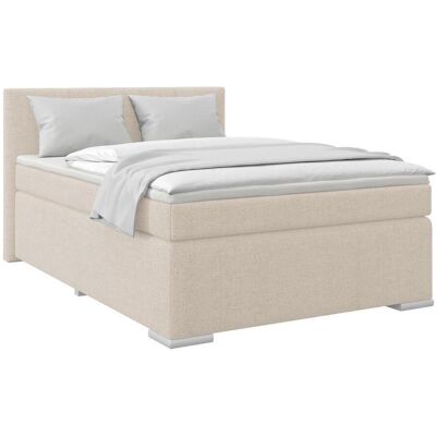 Möbelix , Beige , Metall, Textil , H3 , 140x200 cm , Matratze, gepolstertes Kopfteil , Möbelix , Beige , Metall, Textil , H3 , 140x200 cm , Matratze, gepolstertes Kopfteil ,