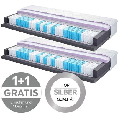 Primatex , Weiß , Textil , H2 + H3 , Füllung: Vlies , rechteckig , 90x200 cm , Bezug abnehmbar/waschbar, Ober- und Unterseite versteppt, für Hausstauballergiker geeignet, optimale Belüftung, atmungsaktiv, schadstoffgeprüft, Härtegradauswahl für beide Seit Primatex , Weiß , Textil , H2 + H3 , Füllung: Vlies , rechteckig , 90x200 cm , Bezug abnehmbar/waschbar, Ober- und Unterseite versteppt, für Hausstauballergiker geeignet, optimale Belüftung, atmungsaktiv, schadstoffgeprüft, Härtegradauswahl für beide Seit