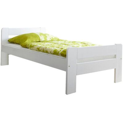 Mid.You Bett, 90/200cm, Holz, Weiß - Bett Mid.You Bett, 90/200cm, Holz, Weiß - Bett