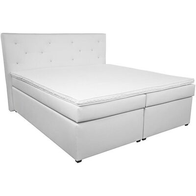 Möbelix , Weiß , Textil , H1 , 180x200 cm , Matratze, Federkernmatratze, Topper durchgehend , Schlafzimmer, Betten, Boxspringbetten Möbelix , Weiß , Textil , H1 , 180x200 cm , Matratze, Federkernmatratze, Topper durchgehend , Schlafzimmer, Betten, Boxspringbetten