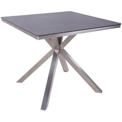 Gardenson , Silberfarben, Dunkelbraun , Metall, Kunststoff , quadratisch , 90x75x90 cm , gastro- und objekttauglich, regenabweisend, rostfrei, UV-beständig, wetterbeständig, platzsparend , Gartenmöbel, Gartentische, Gartentische Gardenson , Silberfarben, Dunkelbraun , Metall, Kunststoff , quadratisch , 90x75x90 cm , gastro- und objekttauglich, regenabweisend, rostfrei, UV-beständig, wetterbeständig, platzsparend , Gartenmöbel, Gartentische, Gartentische