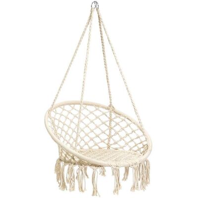 Garden Pleasure Barbuda Weiß Hängesessel - Outdoor, Kissen, 80x60x125cm Garden Pleasure Barbuda Weiß Hängesessel - Outdoor, Kissen, 80x60x125cm