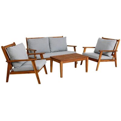 Gardenson , Hellgrau , Textil , Akazie , massiv , Füllung: Polyester , wetterbeständig , Gartenmöbel, Loungemöbel, Loungegarnituren Gardenson , Hellgrau , Textil , Akazie , massiv , Füllung: Polyester , wetterbeständig , Gartenmöbel, Loungemöbel, Loungegarnituren