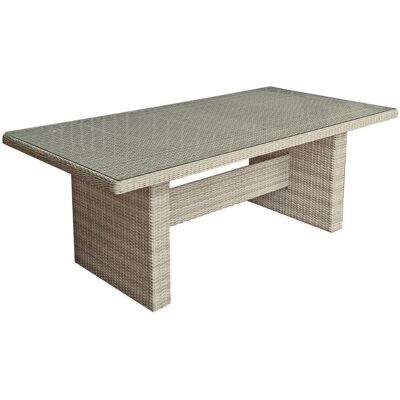 Garden Pleasure Gartentisch Dijon grau rechteckig 200x100x75 cm Garden Pleasure Gartentisch Dijon grau rechteckig 200x100x75 cm