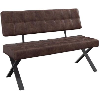 Möbelix , Anthrazit, Braun , Metall, Textil , 140x93x61 cm , Esszimmer, Bänke, Polsterbänke Möbelix , Anthrazit, Braun , Metall, Textil , 140x93x61 cm , Esszimmer, Bänke, Polsterbänke
