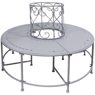 Möbelix , Blaugrau , Metall , 123x90x123 cm , Gartenmöbel, Gartenbänke, Baumbänke Möbelix , Blaugrau , Metall , 123x90x123 cm , Gartenmöbel, Gartenbänke, Baumbänke