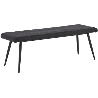 Mid.you , Anthrazit, Schwarz , Metall, Textil , 140x48x42 cm , Esszimmer, Bänke, Polsterbänke Mid.you , Anthrazit, Schwarz , Metall, Textil , 140x48x42 cm , Esszimmer, Bänke, Polsterbänke