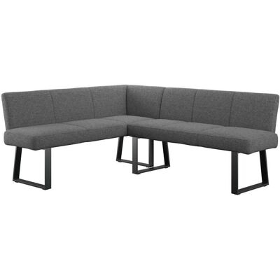 Mid.you , Anthrazit , Metall, Textil , L-Form , 202x162 cm , Esszimmer, Bänke, Polsterbänke Mid.you , Anthrazit , Metall, Textil , L-Form , 202x162 cm , Esszimmer, Bänke, Polsterbänke