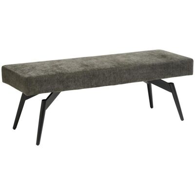 Mid.you , Dunkelgrau , Metall, Textil , 140x49x47 cm , Esszimmer, Bänke, Polsterbänke Mid.you , Dunkelgrau , Metall, Textil , 140x49x47 cm , Esszimmer, Bänke, Polsterbänke