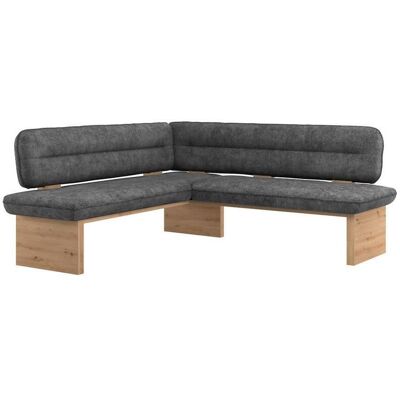 James Wood , Anthrazit , Holz, Textil , Eiche , Sperrholz , 212x170 cm , Esszimmer, Bänke, Polsterbänke James Wood , Anthrazit , Holz, Textil , Eiche , Sperrholz , 212x170 cm , Esszimmer, Bänke, Polsterbänke