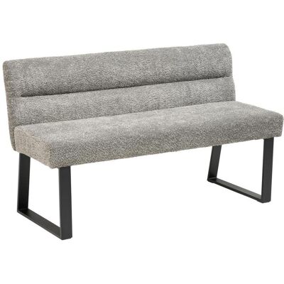 Mid.you , Grau , Metall, Textil , 140x83x61 cm , Esszimmer, Bänke, Polsterbänke Mid.you , Grau , Metall, Textil , 140x83x61 cm , Esszimmer, Bänke, Polsterbänke