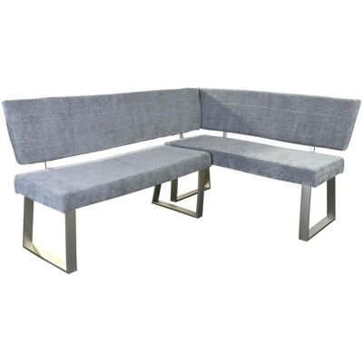 Mid.you , Hellgrau , Metall, Textil , 142.5x187 cm , Esszimmer, Bänke, Polsterbänke Mid.you , Hellgrau , Metall, Textil , 142.5x187 cm , Esszimmer, Bänke, Polsterbänke