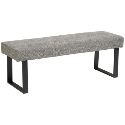 Mid.you , Grau , Metall, Textil , 140x49x47 cm , Esszimmer, Bänke, Polsterbänke Mid.you , Grau , Metall, Textil , 140x49x47 cm , Esszimmer, Bänke, Polsterbänke
