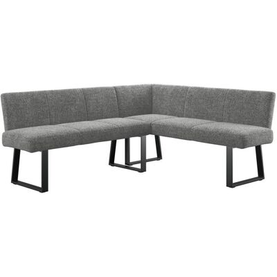 Mid.you , Grau , Metall, Textil , L-Form , 202x162 cm , Esszimmer, Bänke, Polsterbänke Mid.you , Grau , Metall, Textil , L-Form , 202x162 cm , Esszimmer, Bänke, Polsterbänke