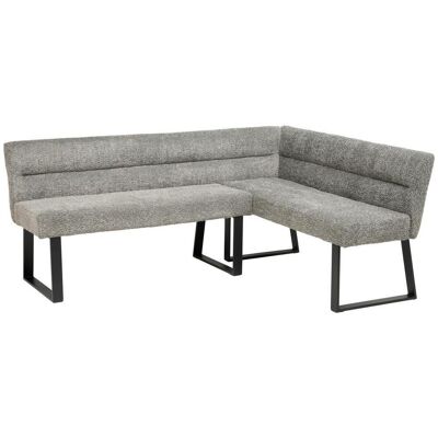 Mid.you , Grau , Metall, Textil , L-Form , 190x150 cm , Esszimmer, Bänke, Polsterbänke Mid.you , Grau , Metall, Textil , L-Form , 190x150 cm , Esszimmer, Bänke, Polsterbänke