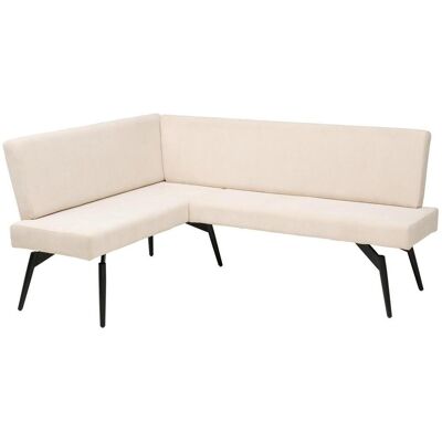 Mid.you , Beige , Metall, Textil , L-Form , 190x150 cm , Esszimmer, Bänke, Polsterbänke Mid.you , Beige , Metall, Textil , L-Form , 190x150 cm , Esszimmer, Bänke, Polsterbänke