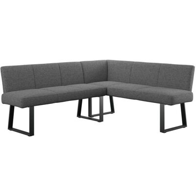 Mid.you , Anthrazit , Metall, Textil , L-Form , 202x162 cm , Esszimmer, Bänke, Polsterbänke Mid.you , Anthrazit , Metall, Textil , L-Form , 202x162 cm , Esszimmer, Bänke, Polsterbänke
