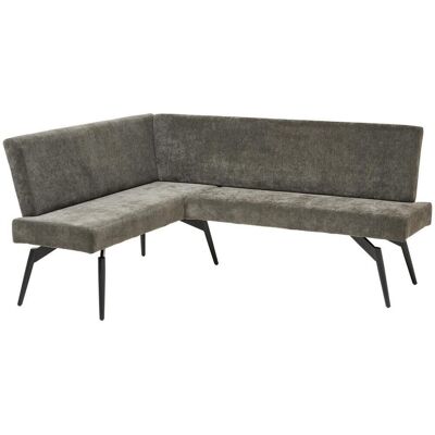 Mid.you , Dunkelgrau , Metall, Textil , L-Form , 190x150 cm , Esszimmer, Bänke, Polsterbänke Mid.you , Dunkelgrau , Metall, Textil , L-Form , 190x150 cm , Esszimmer, Bänke, Polsterbänke