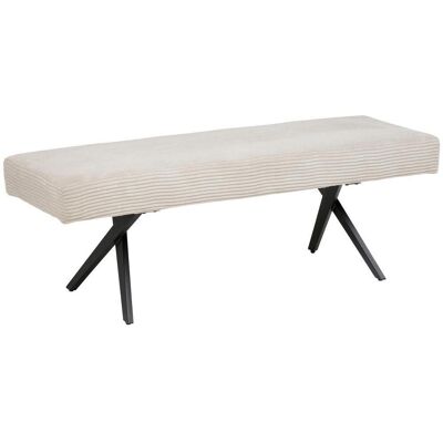 Mid.you , Beige , Metall, Textil , 140x49x47 cm , Esszimmer, Bänke, Polsterbänke Mid.you , Beige , Metall, Textil , 140x49x47 cm , Esszimmer, Bänke, Polsterbänke