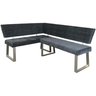 Mid.you , Dunkelgrau , Metall, Textil , L-Form, nur wie online abgebildet bestellbar , 187x142.5 cm , Esszimmer, Bänke, Polsterbänke Mid.you , Dunkelgrau , Metall, Textil , L-Form, nur wie online abgebildet bestellbar , 187x142.5 cm , Esszimmer, Bänke, Polsterbänke