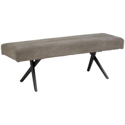 Mid.you , Grau , Metall, Textil , 140x49x47 cm , Esszimmer, Bänke, Polsterbänke Mid.you , Grau , Metall, Textil , 140x49x47 cm , Esszimmer, Bänke, Polsterbänke