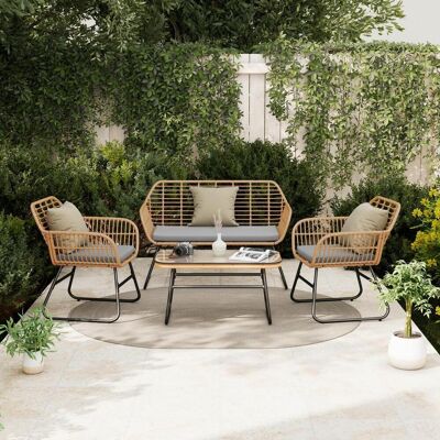 Beldano , Grau, Naturfarben , Metall, Kunststoff, Glas, Textil , Füllung: Schaumstoff , UV-beständig, wetterbeständig , Gartenmöbel, Loungemöbel, Loungegarnituren Beldano , Grau, Naturfarben , Metall, Kunststoff, Glas, Textil , Füllung: Schaumstoff , UV-beständig, wetterbeständig , Gartenmöbel, Loungemöbel, Loungegarnituren
