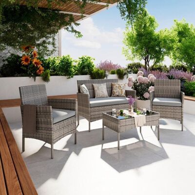 Beldano , Grau , Metall, Kunststoff, Textil , Gartenmöbel, Loungemöbel, Loungegarnituren Beldano , Grau , Metall, Kunststoff, Textil , Gartenmöbel, Loungemöbel, Loungegarnituren