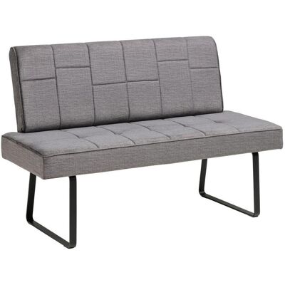 Mid.you , Dunkelgrau , Metall, Textil , 140x88x62 cm , Esszimmer, Bänke, Polsterbänke Mid.you , Dunkelgrau , Metall, Textil , 140x88x62 cm , Esszimmer, Bänke, Polsterbänke
