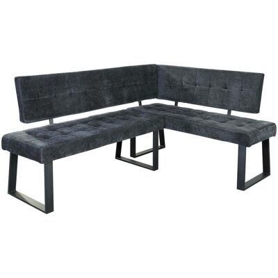 Mid.you , Dunkelgrau , Metall, Textil , einzeln stellbar , 185x134 cm , Esszimmer, Bänke, Polsterbänke Mid.you , Dunkelgrau , Metall, Textil , einzeln stellbar , 185x134 cm , Esszimmer, Bänke, Polsterbänke