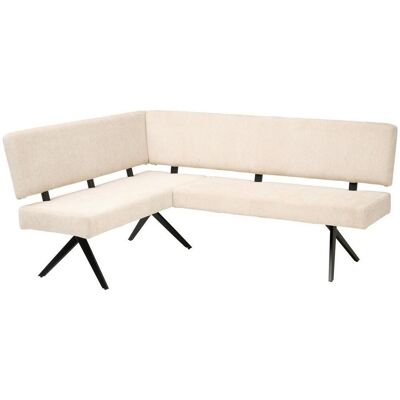 Livetastic , Schwarz, Beige , Metall, Textil , L-Form , 190x150 cm , Esszimmer, Bänke, Polsterbänke Livetastic , Schwarz, Beige , Metall, Textil , L-Form , 190x150 cm , Esszimmer, Bänke, Polsterbänke
