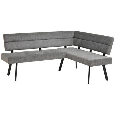 Livetastic , Anthrazit , Metall, Textil , L-Form , 190x150 cm , Esszimmer, Bänke, Polsterbänke Livetastic , Anthrazit , Metall, Textil , L-Form , 190x150 cm , Esszimmer, Bänke, Polsterbänke