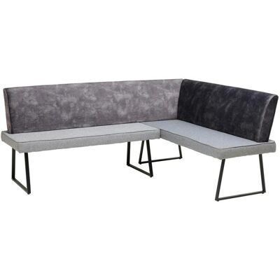 P & B , Dunkelgrau , Holz, Metall, Textil , Pappel , Sperrholz , L-Form , 205x155 cm , Esszimmer, Bänke, Polsterbänke P & B , Dunkelgrau , Holz, Metall, Textil , Pappel , Sperrholz , L-Form , 205x155 cm , Esszimmer, Bänke, Polsterbänke