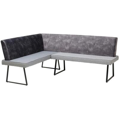 P & B , Dunkelgrau , Holz, Metall, Textil , Pappel , Sperrholz , L-Form , 205x155 cm , Esszimmer, Bänke, Polsterbänke P & B , Dunkelgrau , Holz, Metall, Textil , Pappel , Sperrholz , L-Form , 205x155 cm , Esszimmer, Bänke, Polsterbänke